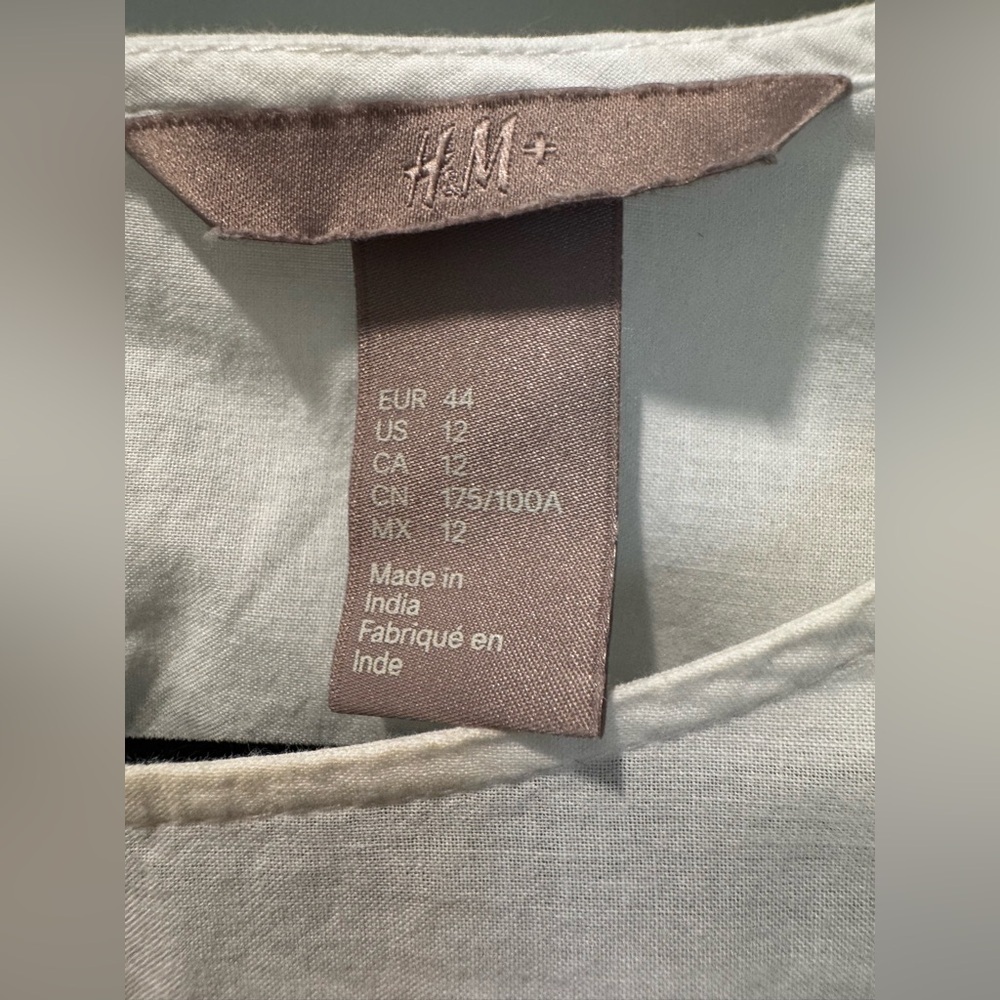H&M Elegant White Women's Top US12 - Picture 5 of 5